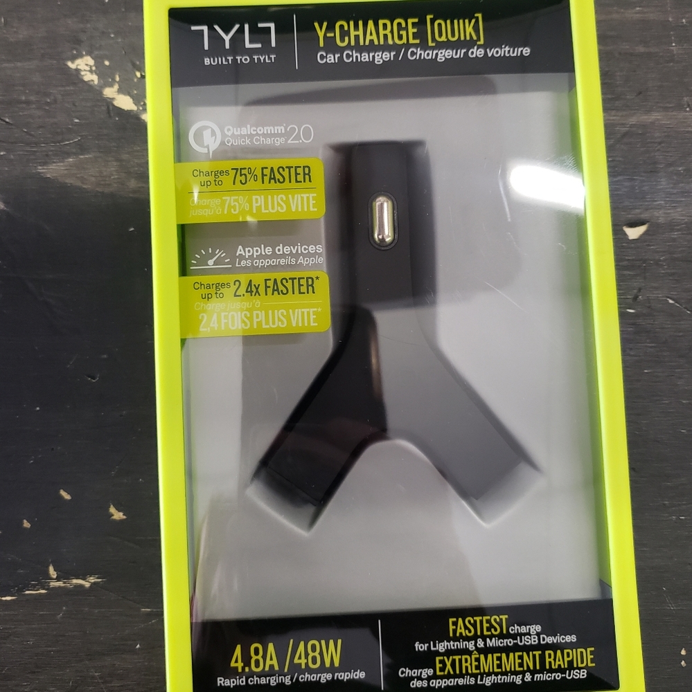 Tylt Y-Charge Quick Car Charger